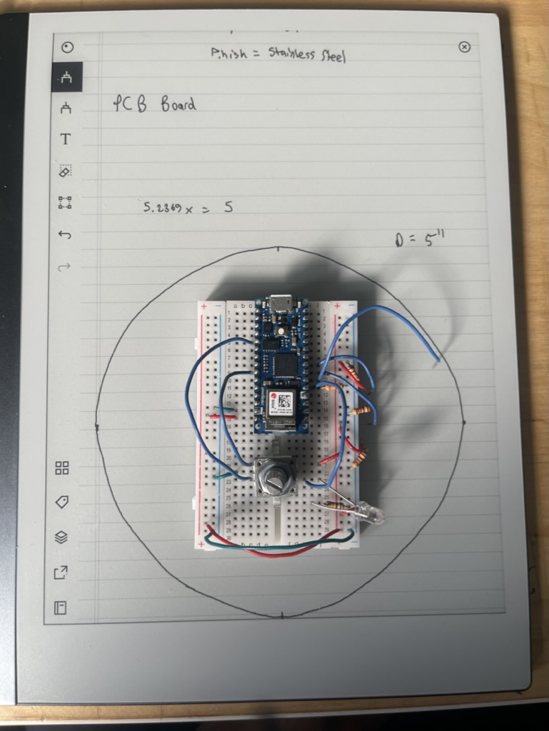 Early breadboard prototype